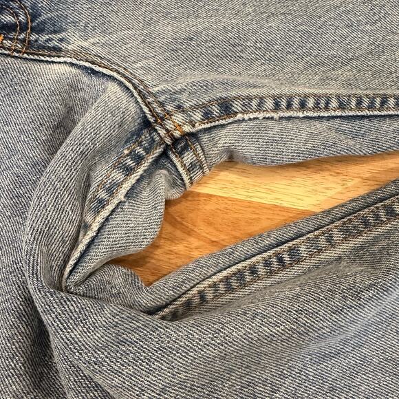 Vintage 90s Levi's 517 Bootcut Jeans Sz 11 Medium Blue Denim USA Red Tab Juniors - Picture 10 of 14